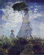 Women with umbrella Claude Monet